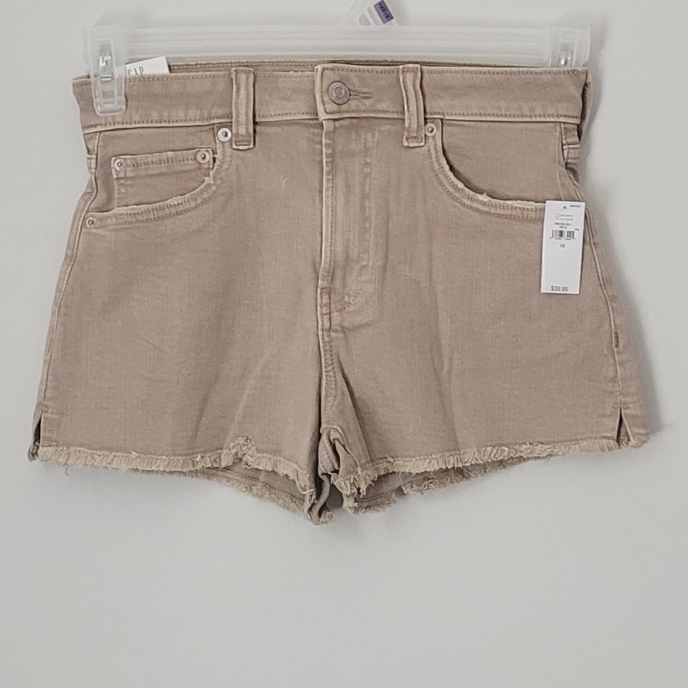 New Gap Teen Sky High Short in Khaki Tan Size 12 NWT
